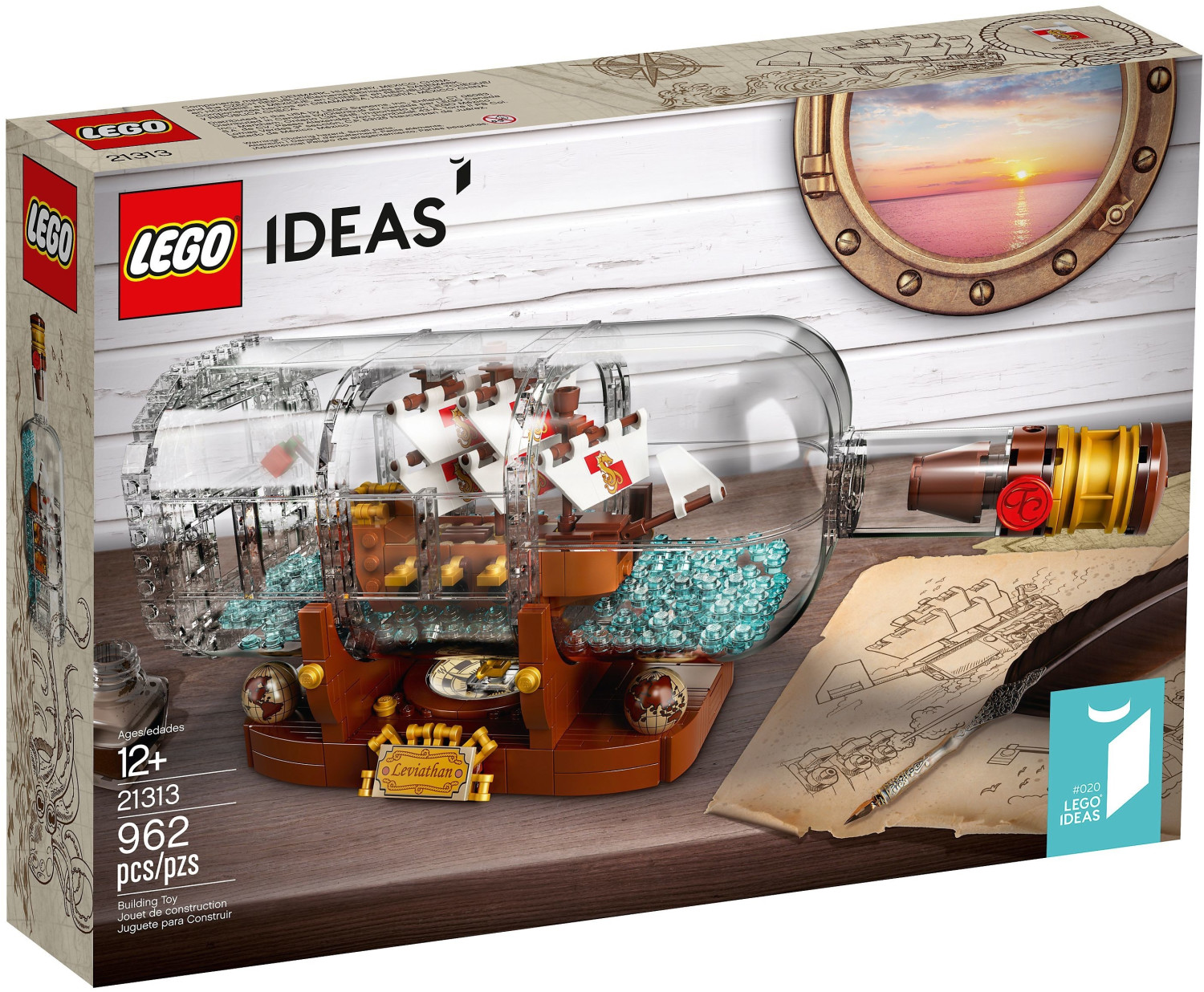 Resmi LEGO 21313 - Schiff in der Flasche 