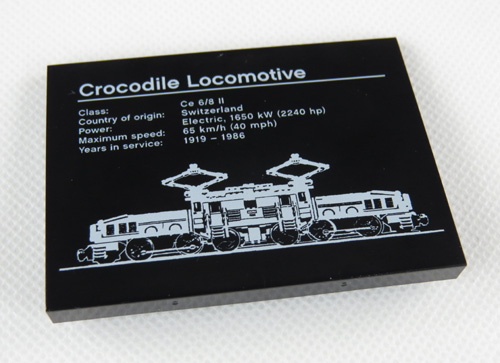 Resmi P800 / Plakette Krokodil 10277