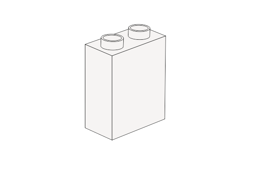 Zeige Details für Duplo 1 x 2 x2 weiß Bild von Duplo 1 x 2 x2 weiß
