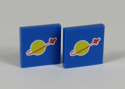 Zeige Details für 2 x 2 - Fliese Blue - Space Classic Bild von 2 x 2 - Fliese Blue - Space Classic