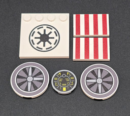 LEGO bedruckte Steine und Platten Bild von Tor Sternjäger 75432 Custom Package