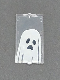 Illustration eines Geistes auf einer Karte Bild von Geist Fenster klein 1x2x3