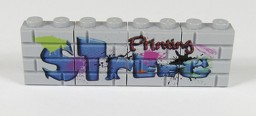 Zeige Details für Mauerstein Graffiti StreetPrinting Bild von Mauerstein Graffiti StreetPrinting