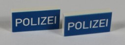 Afbeelding van 1 x 2 - Fliese White - Polizei