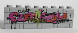 Zeige Details für Mauerstein Graffiti Funky Bild von Mauerstein Graffiti Funky