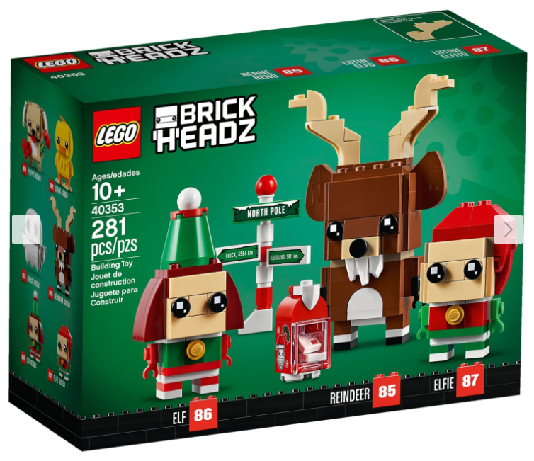Afbeelding van LEGO Set 40353 Brick Headz - Rentier und Elfen
