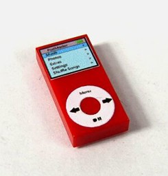 Imagen de 1 x 2 - Fliese Rot - MusikPlayer