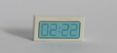 Picture of 1 x 2 - Fliese White - 02.22 Uhr
