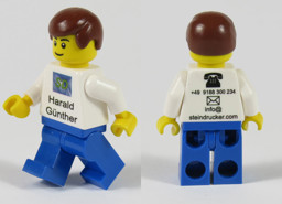 Zeige Details für Lego Visitenkarten Minifigur Bild von Lego Visitenkarten Minifigur
