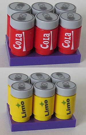 Immagine relativa a Cola & Limo Sixpacks aus LEGO® Steine