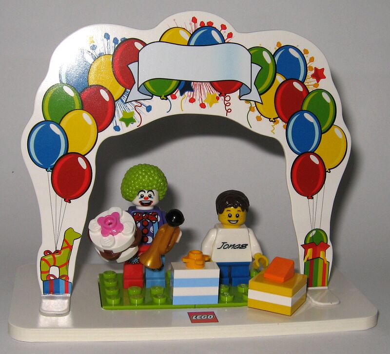Billede af LEGO® Geburtstagsset mit gravierter Minifigur