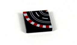 Billede af Rennbahn Kurve aus LEGO® Fliesen