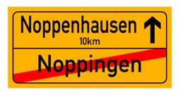 Zeige Details für 2x4 Fliese Ortsschild Ende Bild von 2x4 Fliese Ortsschild Ende