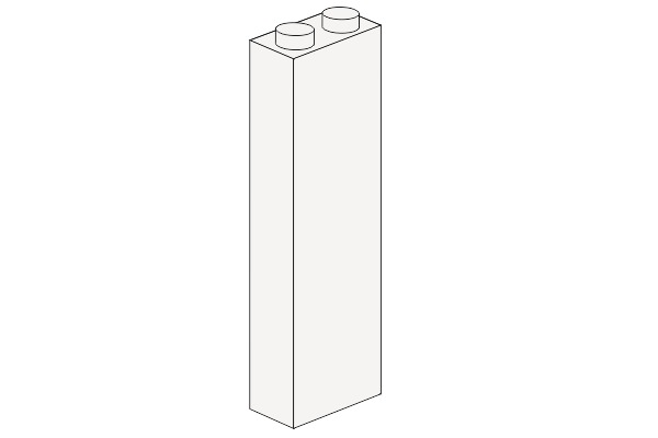 Attēls no 1 x 2 x 5 -  White