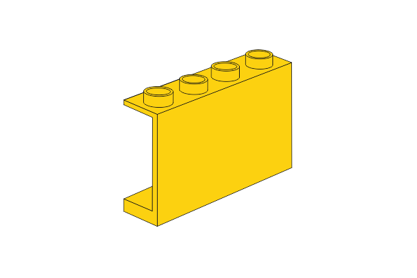 Obrázek 1 x 4 x 2 gelb Panel