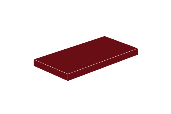 Obraz 2 x 4 - Fliese Dark Red