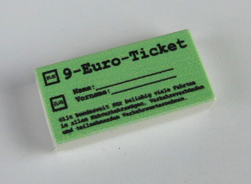 Bild von 9 EUR Ticket - 1 x 2 Fliese