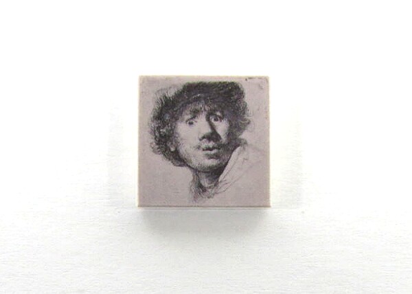 G017 / 2 x 2 - Fliese Gemälde Rembrandt 2の画像