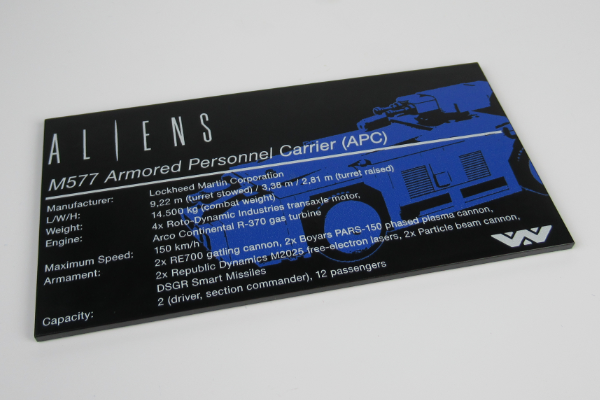 Attēls no P137 Plakette Alien APC Bluebrixx