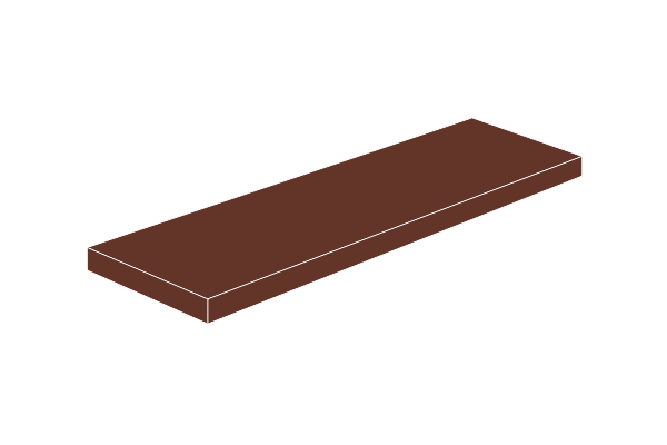 Bild von 2 x 6 - Fliese Reddish Brown
