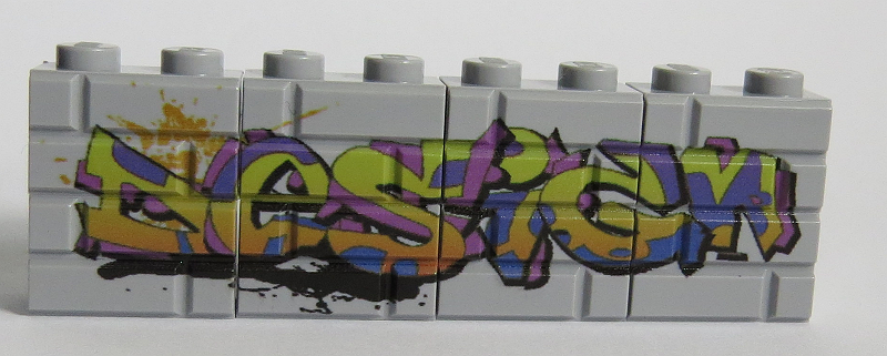 Bild von Mauerstein Graffiti Design