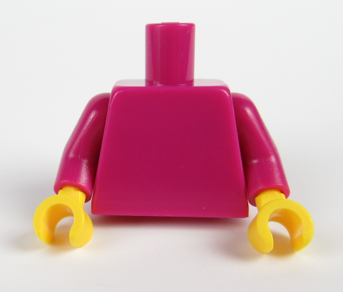 Bild von Torso Magenta/Yellow Hands