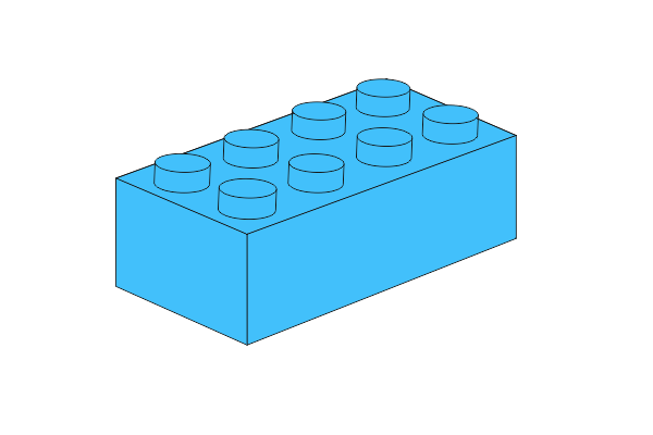 Imagem de 2 x 4 - Medium Azure