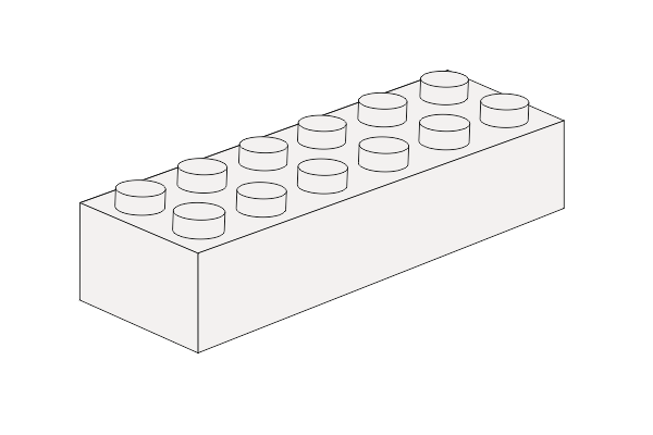 Pilt 2 x 6 - Weiß