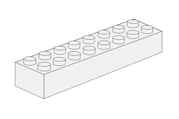 Pilt 2 x 8 - Weiß