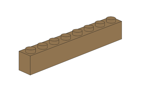 תמונה של 1 x 8 - Dark Tan