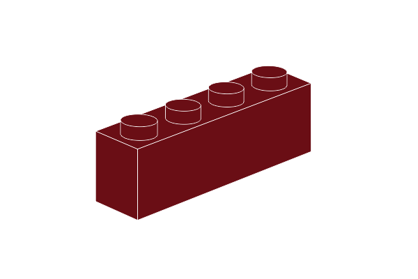 Pilt 1 x 4 Darkred