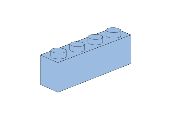 1 x 4 - Medium Blue की तस्वीर