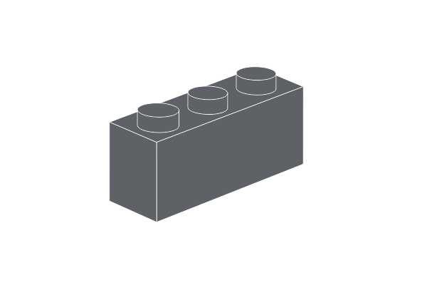 תמונה של 1 x 3 - Dunkelgrau