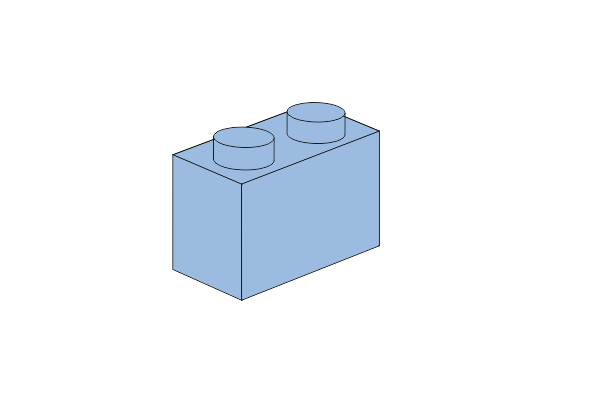 1 x 2 - Medium Blue की तस्वीर