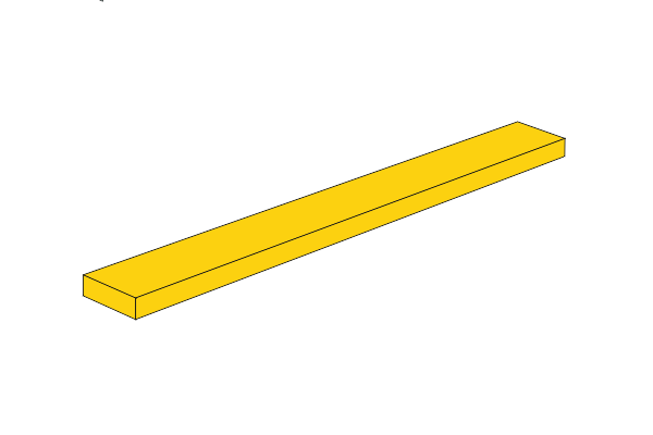 Obrázok výrobcu 1 x 8 - Fliese Yellow