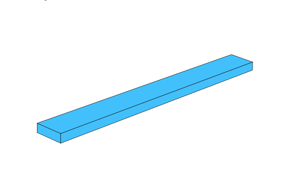 1 x 8 - Fliese Medium Azure की तस्वीर