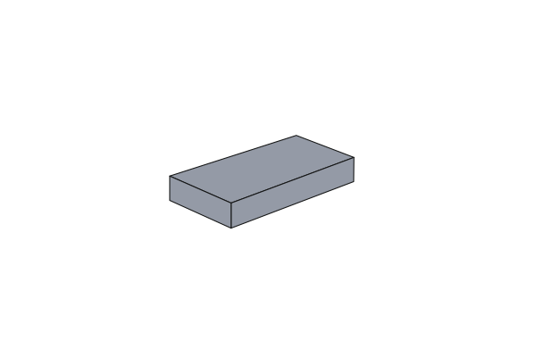 Billede af 1x2 - Fliese Hellgrau