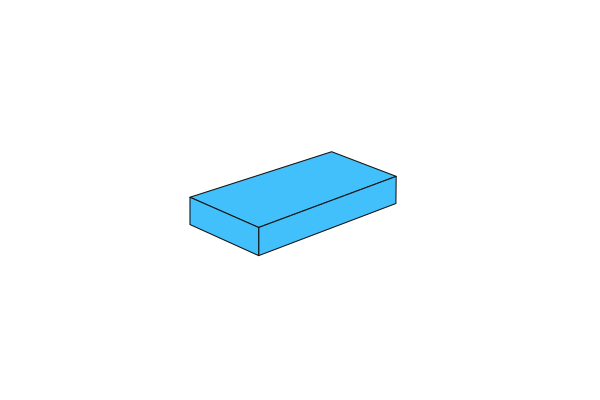 תמונה של 1x2 - Fliese MediumAzure