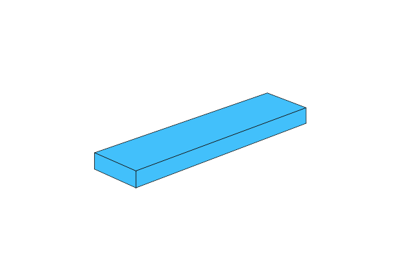 图片 1x4 - Fliese MediumAzure