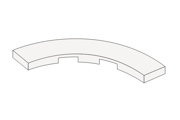 Ảnh của Bogenfliese 4 x 4 - Fliese Weiß