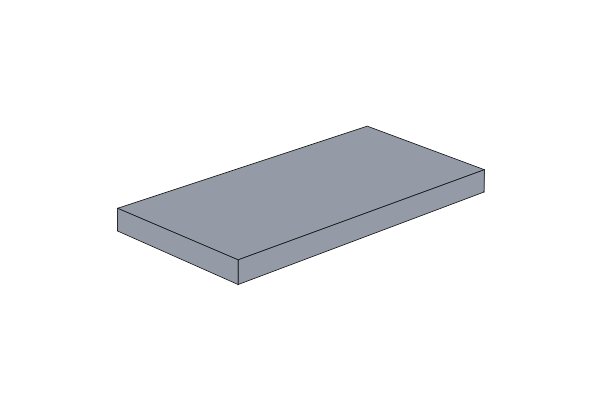 Resmi 2x4 - Fliese Hellgrau