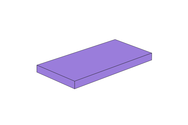 Billede af 2x4 - Fliese Medium Lavender