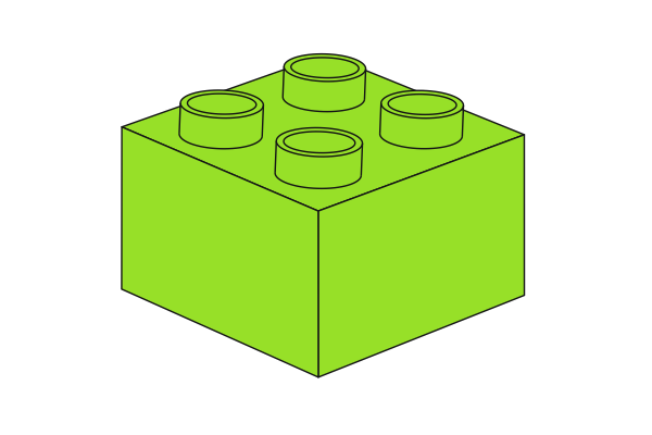 Billede af Duplo 2 x 2 - Lime