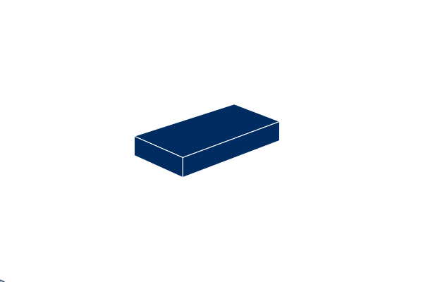 Bild von 1 x 2 - Fliese Dark Blue