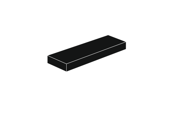 Picture of 1 x 3 - Fliese Black