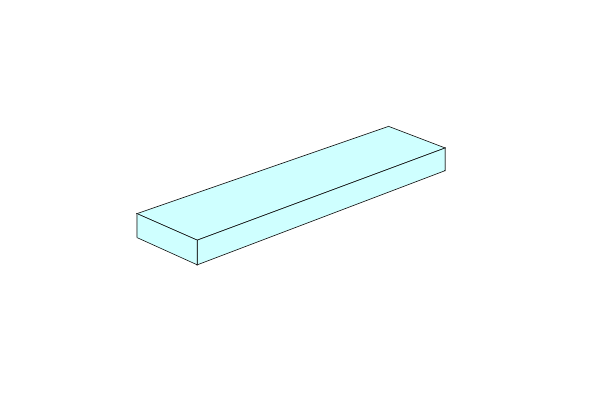 Pilt 1 x 4 - Fliese Light Aqua