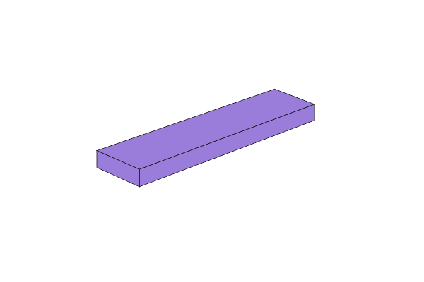 Afbeelding van 1 x 4 - Fliese Medium Lavender