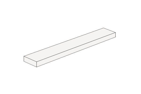 Billede af 1 x 6 - Fliese White