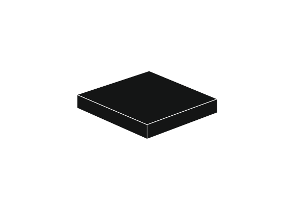 Picture of 2 x 2 - Fliese Black
