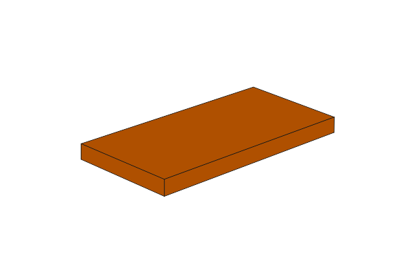 Obraz 2 x 4 - Fliese Dark Orange